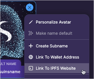 IPFS link site